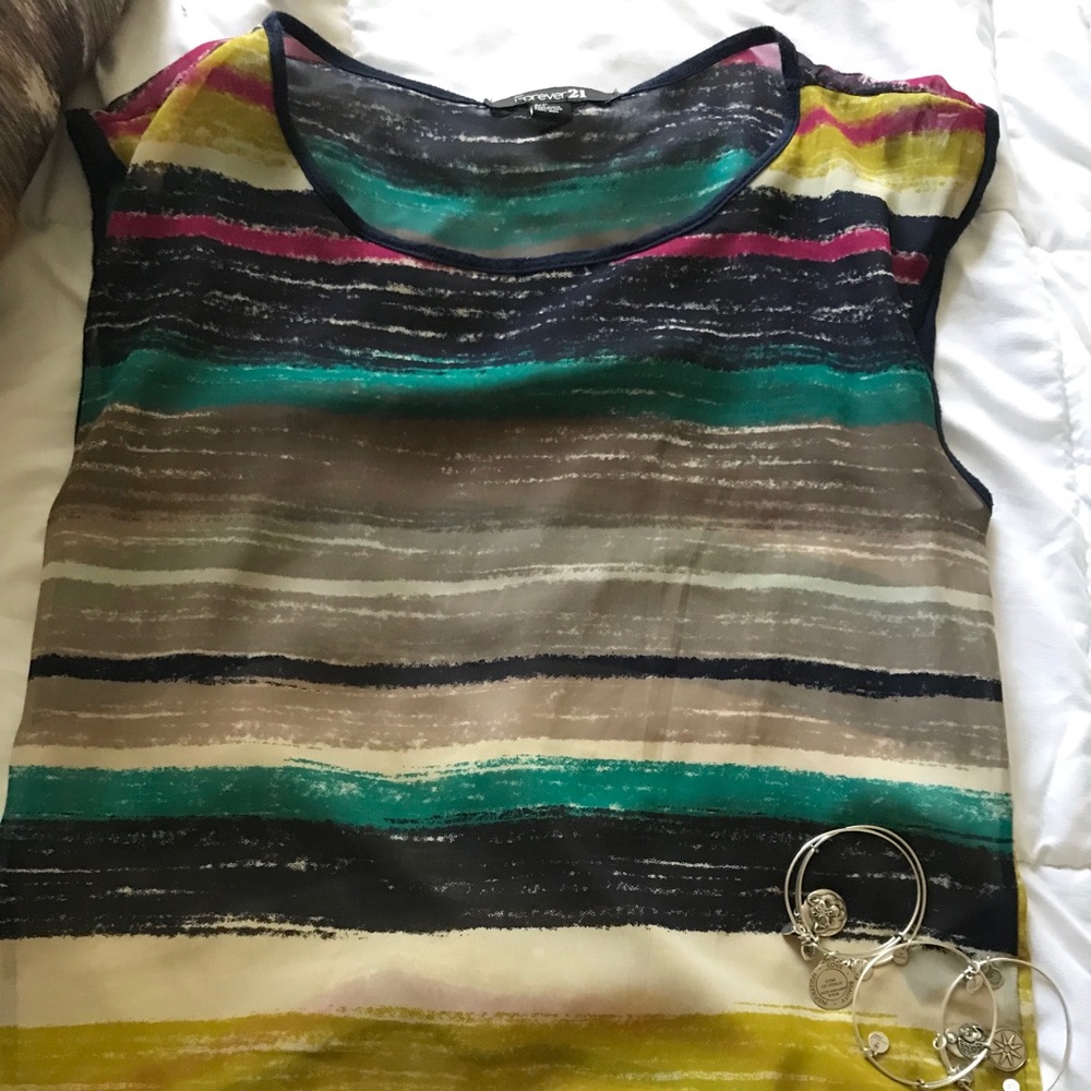 Colorful blouse!